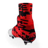 Digital camo Orange-red beast Spats / Cleat Covers