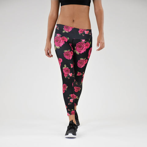 Roses Yoga Pants