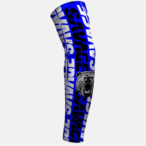 SLEEFS Savage Bear Blue Arm Sleeve