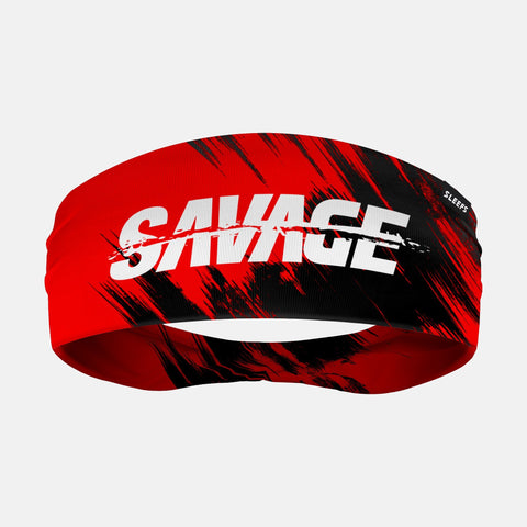 Savage Red Double-Side Wide Headband