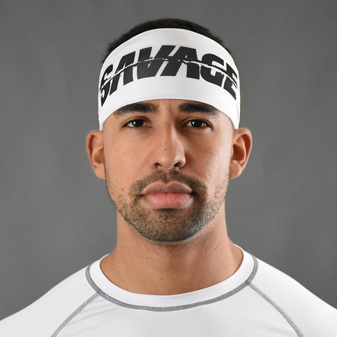 Savage White Double-Side Wide Headband