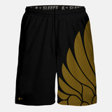 Icarus Black and Gold shorts