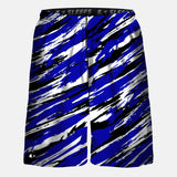 Tryton blue, black and white shorts