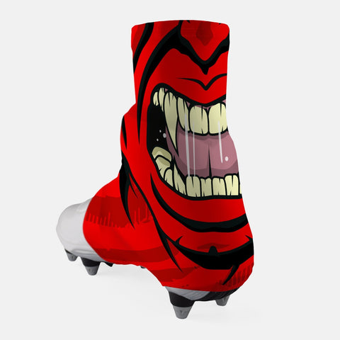 Red Beast Mask Spats / Cleat Covers