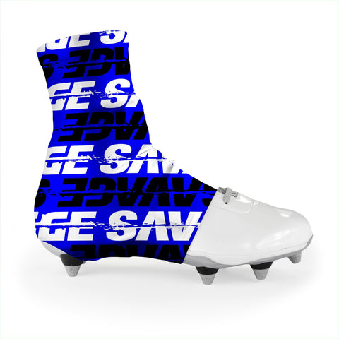 Savage Blue Spats / Cleat Covers