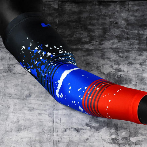 Splatter Red Blue Arm Sleeve