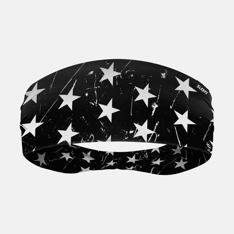 Stars Black and White Double-sided Wide Headband