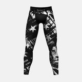 Stars with white lion compression tights / leggings