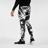 Stars with white lion compression tights / leggings