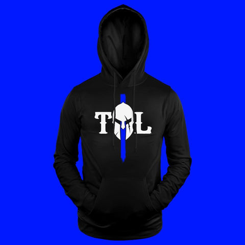 Thin Blue Line Mask throw on hoodie