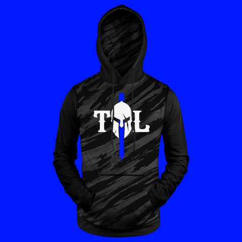 Thin Blue Line Mask Tryton throw on hoodie