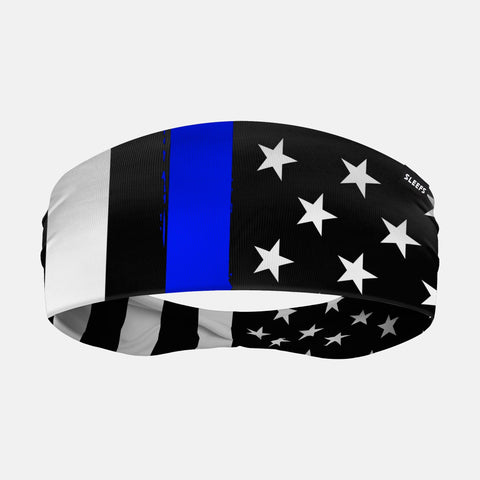 Thin Blue Line Double-sided Wide Headband