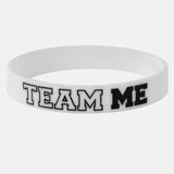 TEAM ME White and Black Wristband