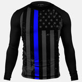 Tactical thin blue line compression long sleeve Jersey