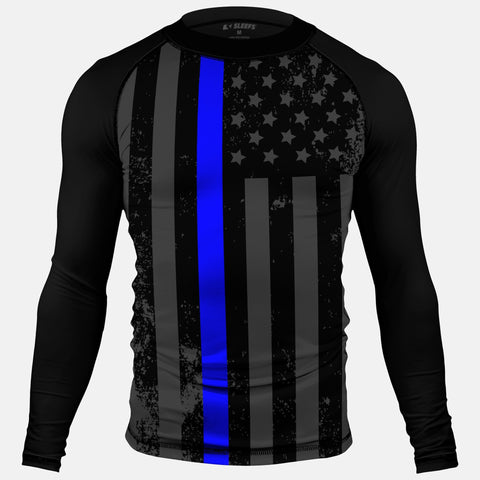 Tactical thin blue line compression long sleeve Jersey
