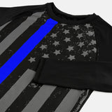 Tactical thin blue line compression long sleeve Jersey