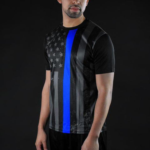 Tactical Thin Blue Line quick-dry jersey