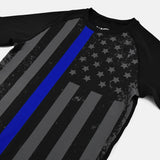Tactical thin blue line compression short sleeve jersey