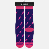 Pink Thunders Soft Socks