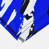 Tryton blue, black and white shorts