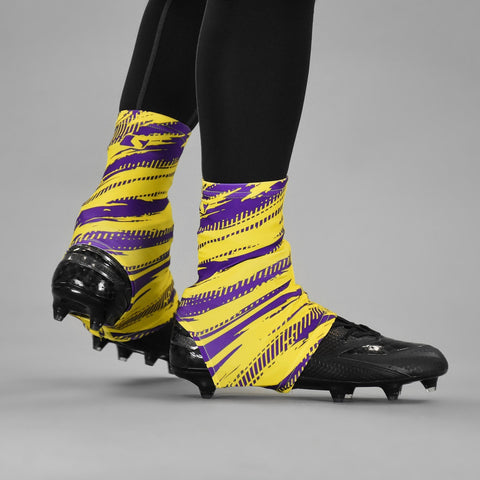 Tryton Ultra Yellow Purple Kids Spats / Cleat Covers