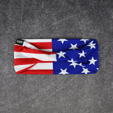 USA America Flag Double-sided Wide Headband