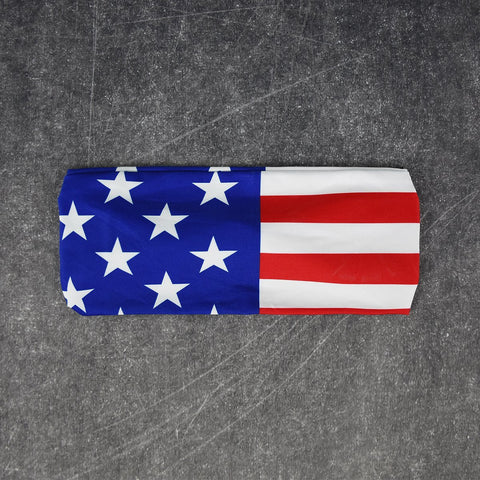 USA America Flag Double-sided Wide Headband