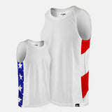 USA America Flag sleeveless quick-dry jersey