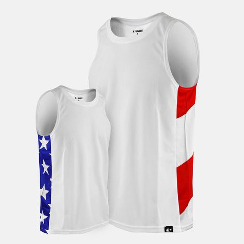 USA America Flag sleeveless quick-dry jersey