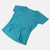 Women's Teal v-neck top