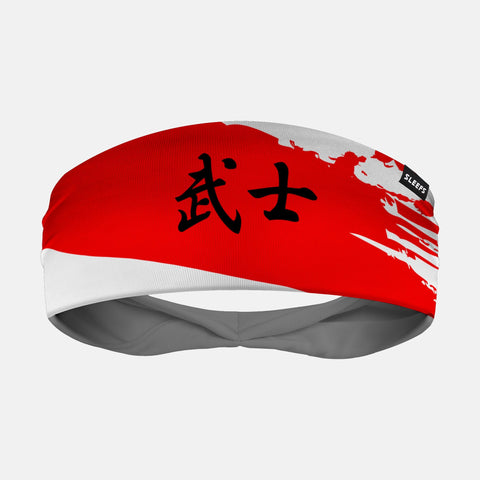 Warrior Japanese Writing Double-Side Wide Headband