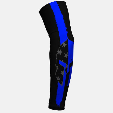 Warrior Mask thin blue line arm sleeve