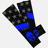 Warrior thin blue line arm sleeve