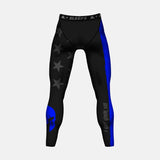 Warrior Thin Blue Line compression tights / leggings