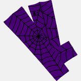 Purple with Black Web Pattern Arm Sleeve