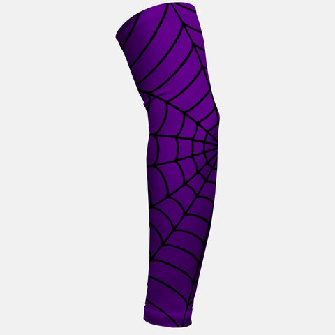 Purple with Black Web Pattern Arm Sleeve
