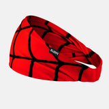 Red Web Pattern Double-sided Wide Headband