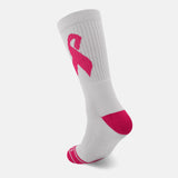 White pink ribbon soft socks