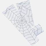 White with Gray Web Pattern Arm Sleeve