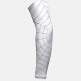 White with Gray Web Pattern Arm Sleeve