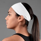 White Double-sided Wide Headband