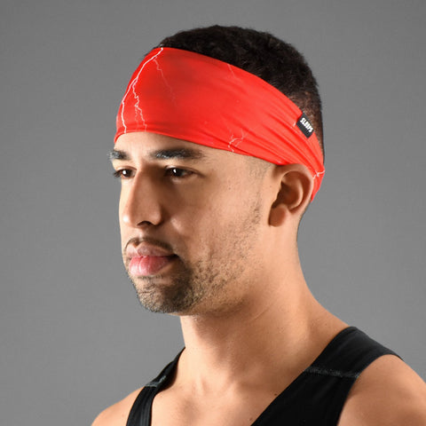 Red Thunder Double-sided Wide Headband
