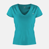 Women's Teal v-neck top