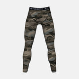 Green Camo Woodland Compression Tights / Leggings