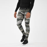 Green Camo Woodland Compression Tights / Leggings