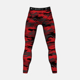 Red Camo Woodlands Compression Tights / Leggings