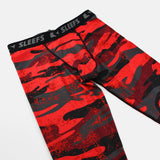 Red Camo Woodlands Compression Tights / Leggings