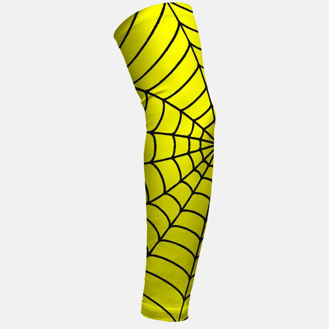 Yellow with Black Web Pattern Arm Sleeve