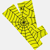 Yellow with Black Web Pattern Arm Sleeve