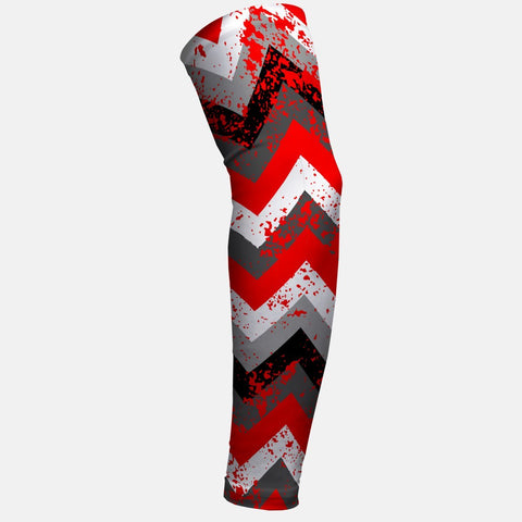 Zig Zag Red Gray Black Arm Sleeve